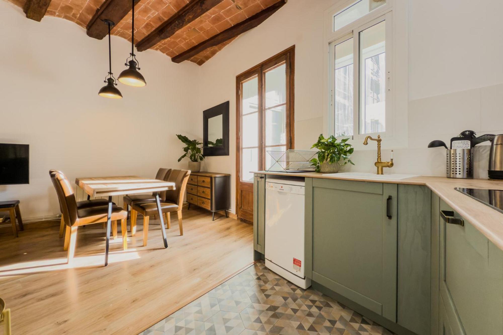 Magalhaes - Trad Flat In Poble Sec, Near Ramblas برشلونة المظهر الخارجي الصورة